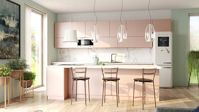 Кухня на заказ Пастель пастила 1227